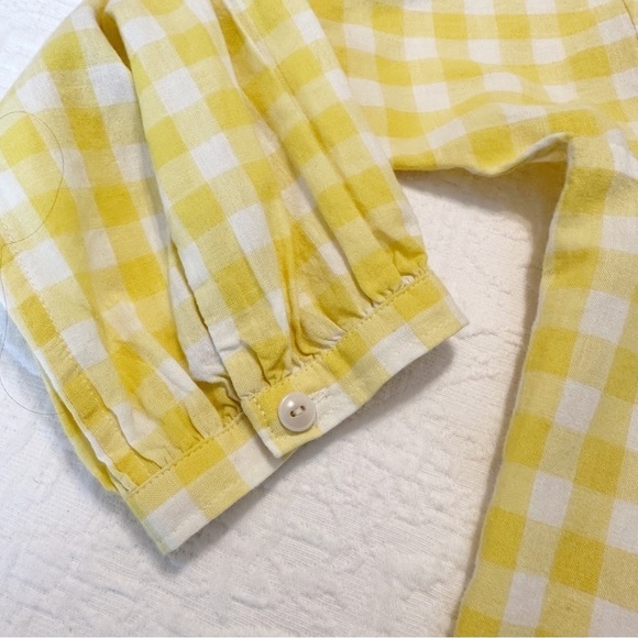 Madewell Yellow Gingham Tunic Dress - Small - Picture 8 of 16